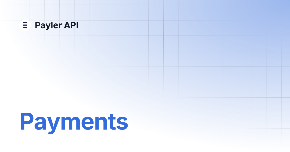 Payments | Payler API